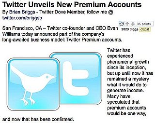 Twitter Premium Accounts Acually an April Fools' Day Joke