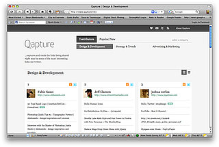 Qapture Aggregates Great Twitter Links and Users in One Place