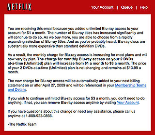 Netflix Raises Prices on Blu-ray Access