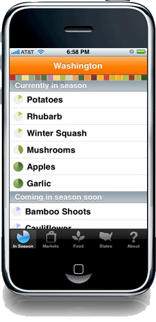 Locavore iPhone App Tells You What's in Season Where You Are