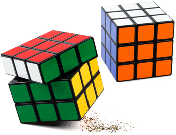 Rubik's Cube Salt and Pepper Shakers From Fred Flare