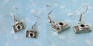 Camera Earrings From Shayna Logic