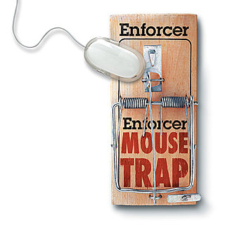 Mouse Trap Mouse Pad by Molla Space