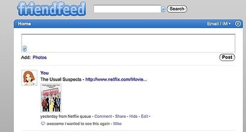 FriendFeed Organizes and Live Updates Your Social Networks From One Place Including Twitter and Facebook