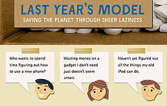 Last Year's Model Advocates Keeping Old Gadgets and Not Upgrading
