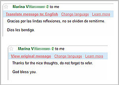 Gmail Launches Message Translation Lab