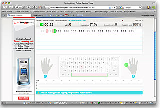 Free Online Typing Lessons on TypingWeb