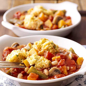 Slow Cooker Recipe For Vegetable Stew With Cornmeal Dumplings