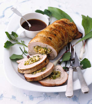 Turkey Breast Stuffed With Matzo and Fennel Turkey Breast Stuffed With Matzo and Fennel