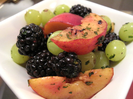 Summer Fruit Salad With Mint Sugar