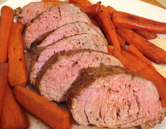 Spice-Rubbed Pork Tenderloin with Roasted Carrots