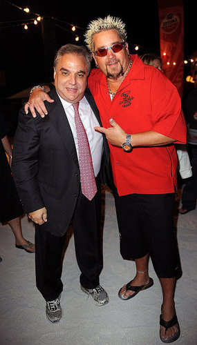 Guy Fieri and event planner Lee Schrager Guy Fieri and event planner Lee Schrager