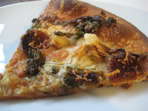 Say Cheese! Manchego Pizza With Chorizo and Shrimp