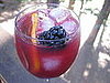 Blackberry and Cabernet Caipirinha
