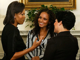Michelle Obama Vists DC Schools With Alicia Keys, Sheryl Crow (Photos)