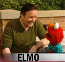 Ricky Gervais and Elmo