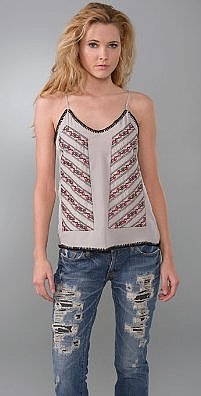 JMM Embroidered Applique Top