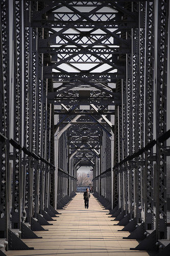 Broken Bridge Between China and North Korea