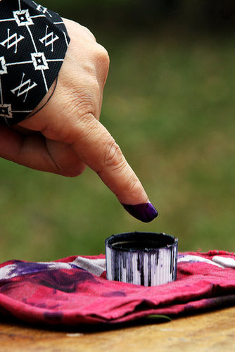 Indonesia Dyes Fingers Blue After Voting