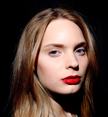 Ruffian Red Lipstick by MAC at 2009 Fall Fashion Week in New York