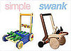 Inexpensive and Expensive Versions of Wooden Baby Walkers
