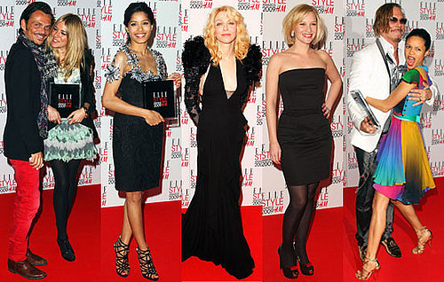 Photos of Sienna Miller, Courtney Love, Joanna Page, Freida Pinto, Thandie Newton and  Mickey Rourke at Elle Style Awards 2009