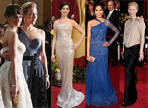 Photos Of Women From The Red Carpet At The 2009 Oscars, including Kate Winslet, Freida Pinto, Jennifer Aniston, Angelina Jolie