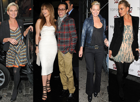 02/04/2009 Kate Moss Jennifer Lopez Topshop NYC