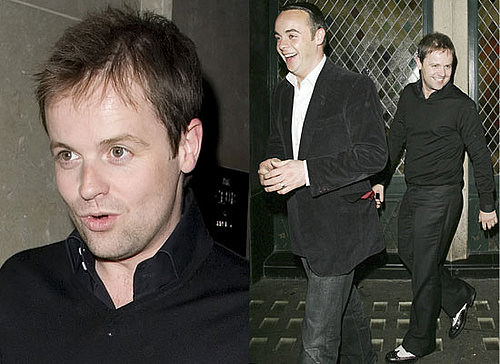 Photos Of Britain's Got Talent Presenters Ant McPartlin and Declan Donnelly Out At The Ivy In London.