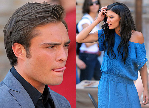Photos Of Gossip Girl Cast Grabbing Lunch In New York After The CW Upfronts, Chace Crawford, Ed Westwick and Jessica Szohr