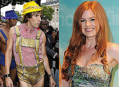 Photos of Sacha Baron Cohen, Isla Fisher at the Bruno World Premiere In Paris, France