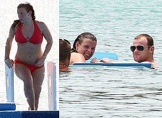 Photos Of Pregnant Bikini -Clad Coleen Rooney and Husband Wayne Rooney On Holiday In Barbados