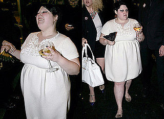 Beth Ditto at Fendi Party in Little White Dress