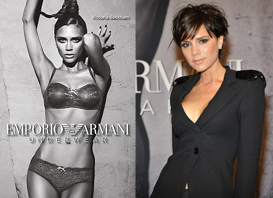Victoria Beckham Armani Lingerie New York