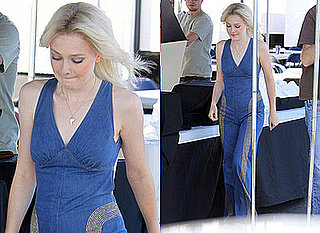 Photos of Dakota Fanning on The Runaways Set