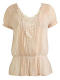Sheer Pintuck Top