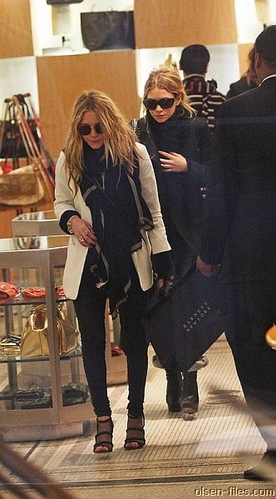 Mary-Kate and Ashley at Barneys