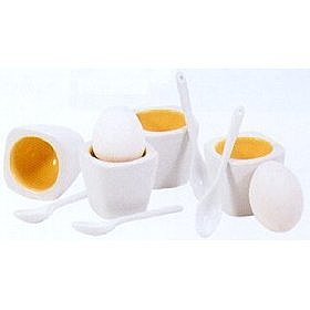 Amazon.com: Square Egg Cups and Spoons - Set of 4 by BIA Cordon Bleu: Home & Garden