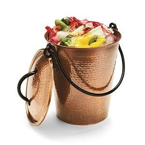Gardeners Copper Finish Compost Pail Compost Pails