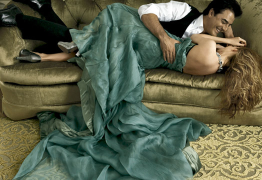 sarah jessica parker and chris noth photoshot by Annie Leibovitz
