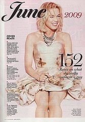 Renee Zellweger does Glamour magazine june 2009
