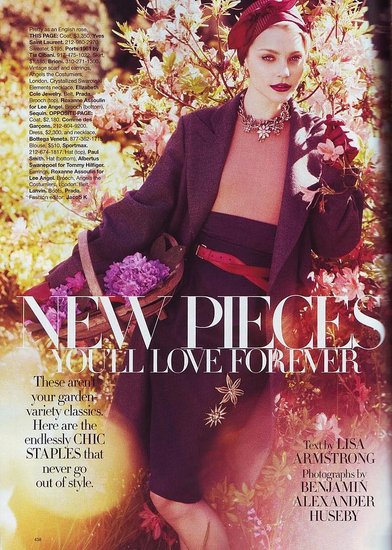 Jessica Stam does Harper's Bazaar-sept 09