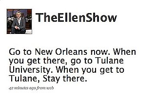 Tweet Nothings: Ellen DeGeneres Loves New Orleans!