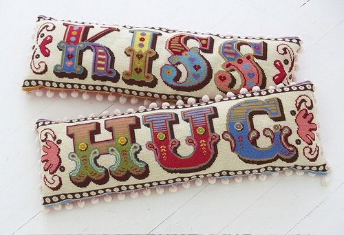 Etsy Find: Hug Kiss Needlepoint Kit