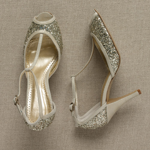 Fabworthy: J.Crew Antonia Glitteri T-Strap Heels 