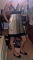 Look of the Day: Shiny Stripes! 