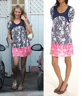 Found! Cameron Diaz's Pink and Blue Floral Dress 