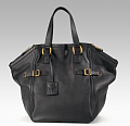 The Look For Less: Black Yves Saint Laurent Downtown Tote 