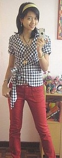 Look of the Day: Checkered Chick 