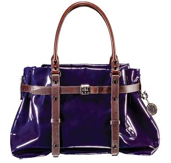 Guess Who Designed This Delectable Purple Patent Tote? Guess Who Designed This Delectable Purple Patent Tote?